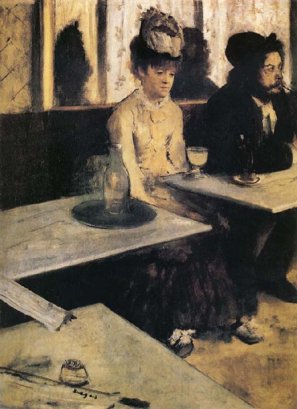 Edgar Degas Absinthe Norge oil painting art